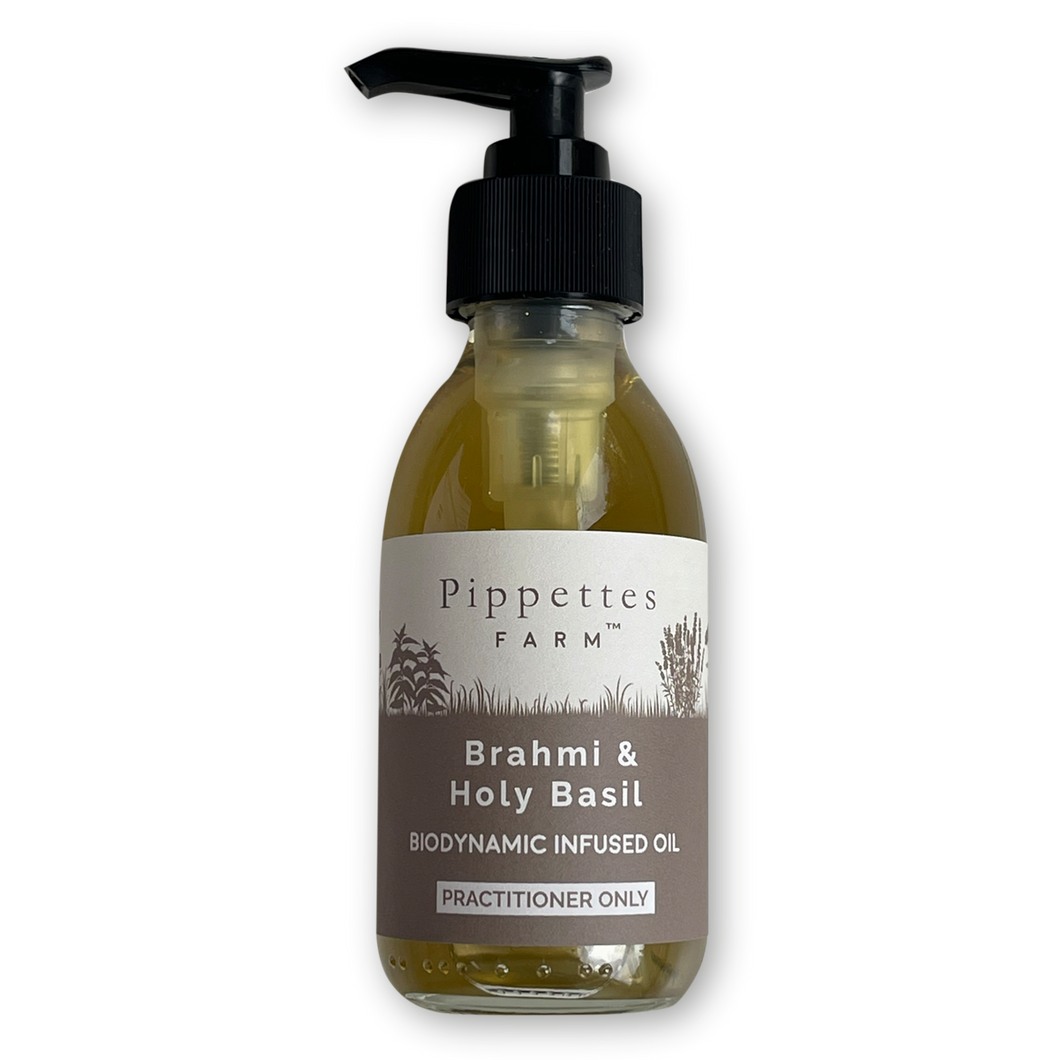 Brahmi, Holy Basil & Gotu Kola Biodynamic Infused Oil - 150ml